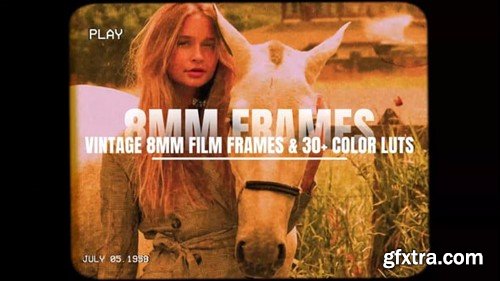 Videohive Vintage 8MM Film Frames & 30+ Color LUTs 56141568
