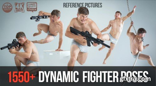 Artstation - 1550+ Dynamic Fighter Poses - Grafit Studio