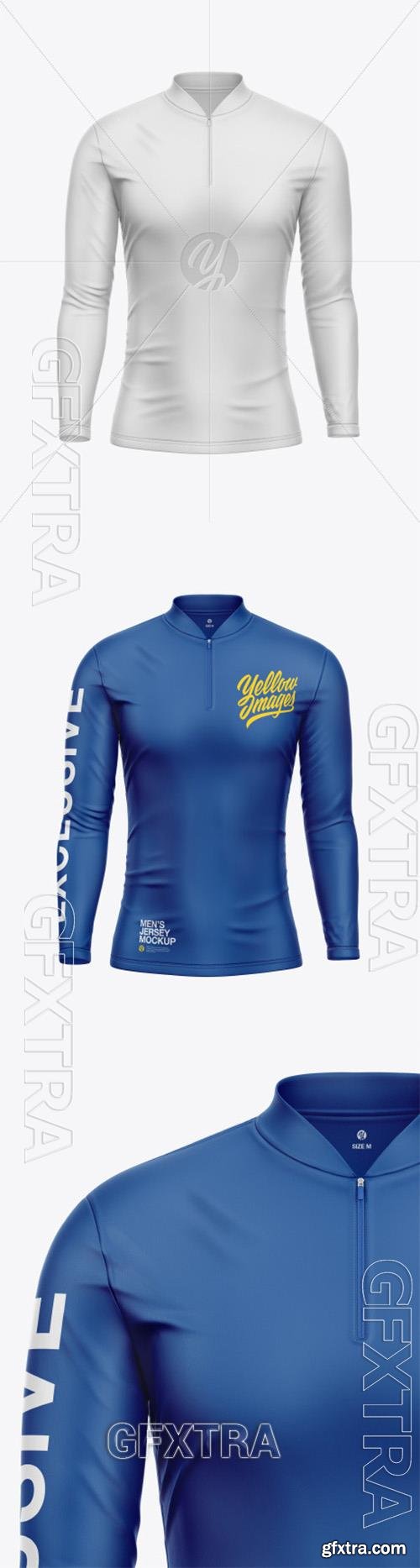 Mens Jersey With Long Sleeve Mockup 91282