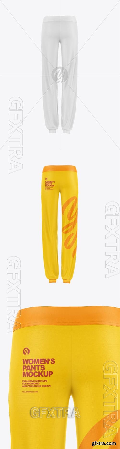 Womens Pants Mockup - Back View 91195