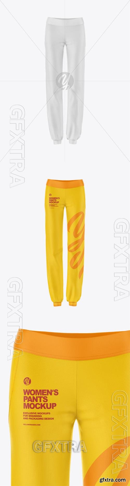 Womens Pants Mockup - Front View 91187