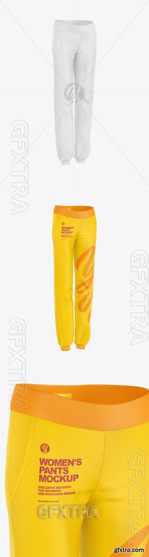 Womens Pants Mockup - Half Side View 91511