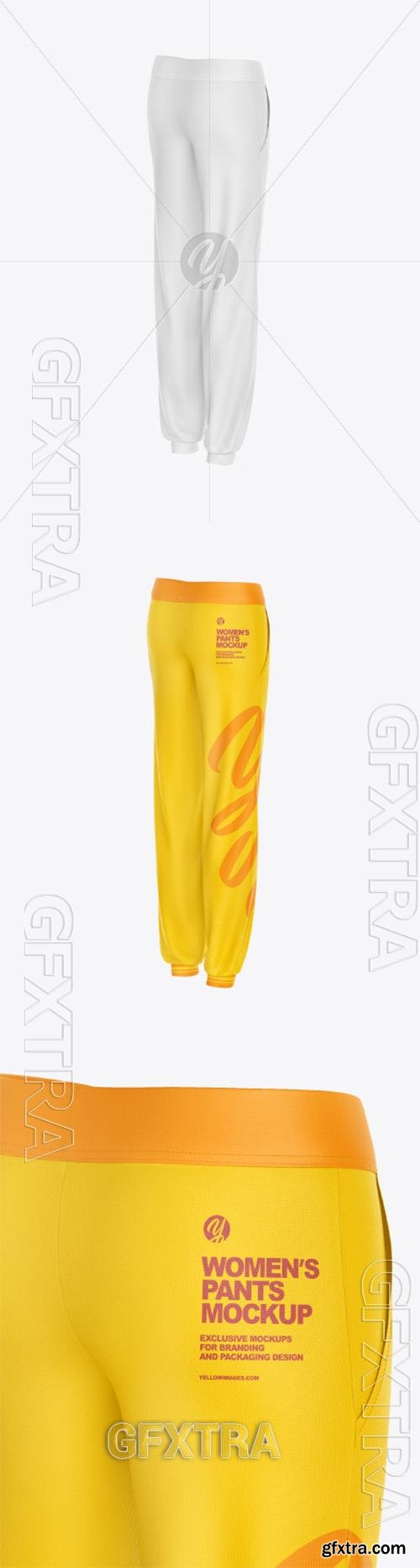 Womens Pants Mockup - Half Side View 91341