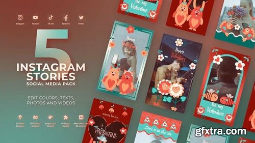 Videohive - Valentines Day Vertical Instagram MOGRT Premiere Pro - 55836473