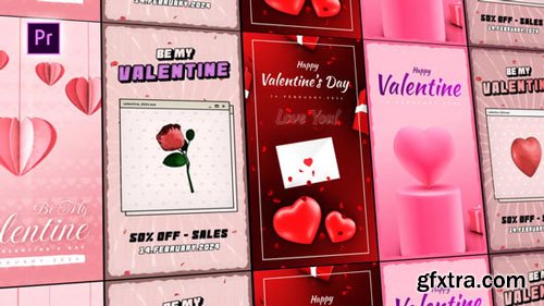 Videohive - Valentines Day Stories Pack - 50243203