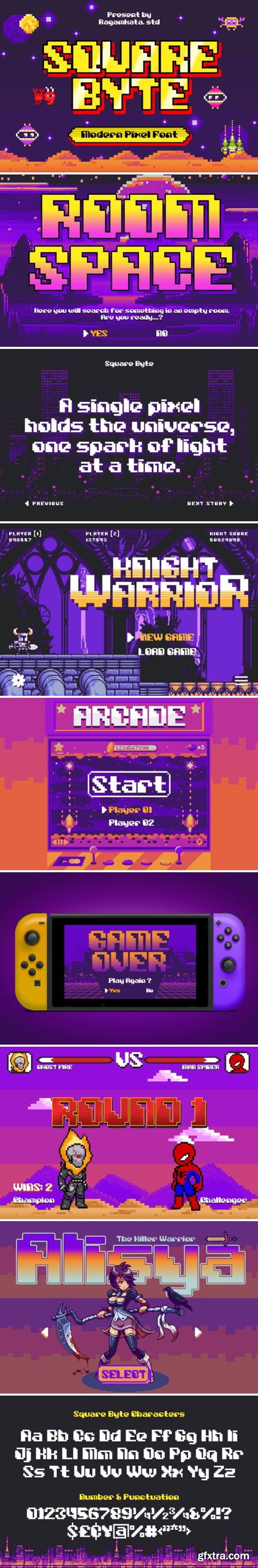 CM - Square Byte Font 290873883