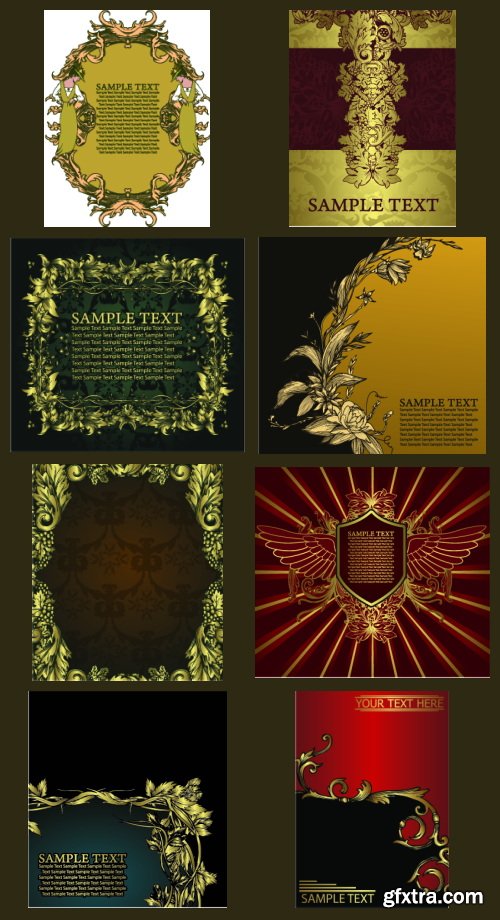 Decorative Vintage Frames 55xEPS Decorative Vintage Frames 55xEPS