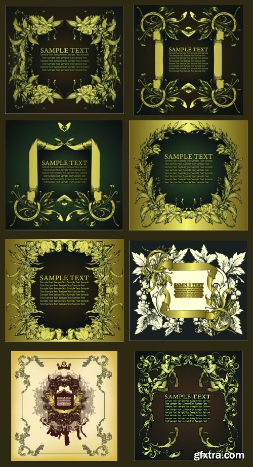 Decorative Vintage Frames 55xEPS Decorative Vintage Frames 55xEPS