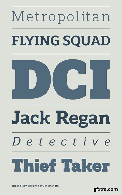 Regan Slab Font Family 20 TTF