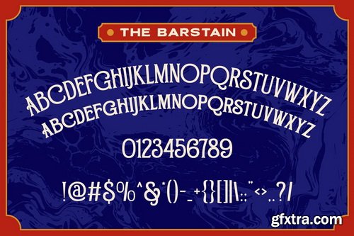The Barstain Font Family