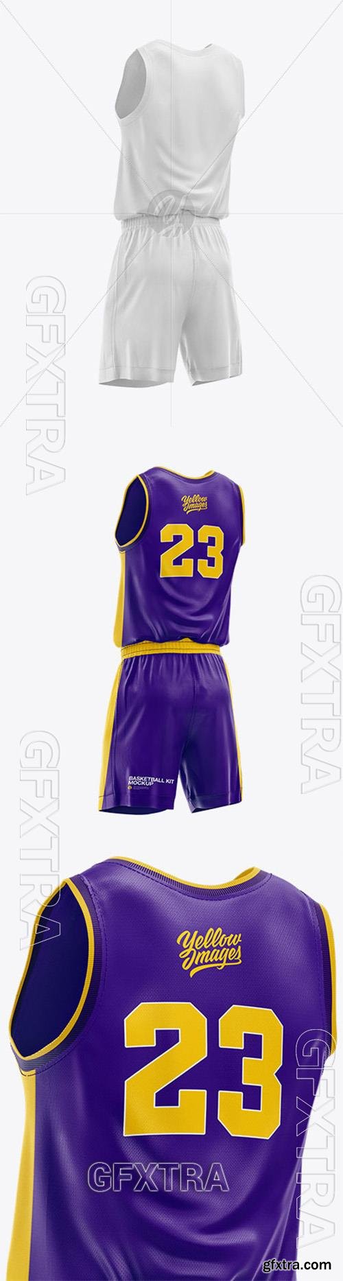 Basketball Kit Mockup - Half Side View 89036 Basketball Kit Mockup - Half Side View 89036
