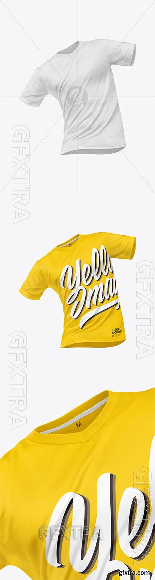 T-Shirt V-neck Mockup - Front View 89423