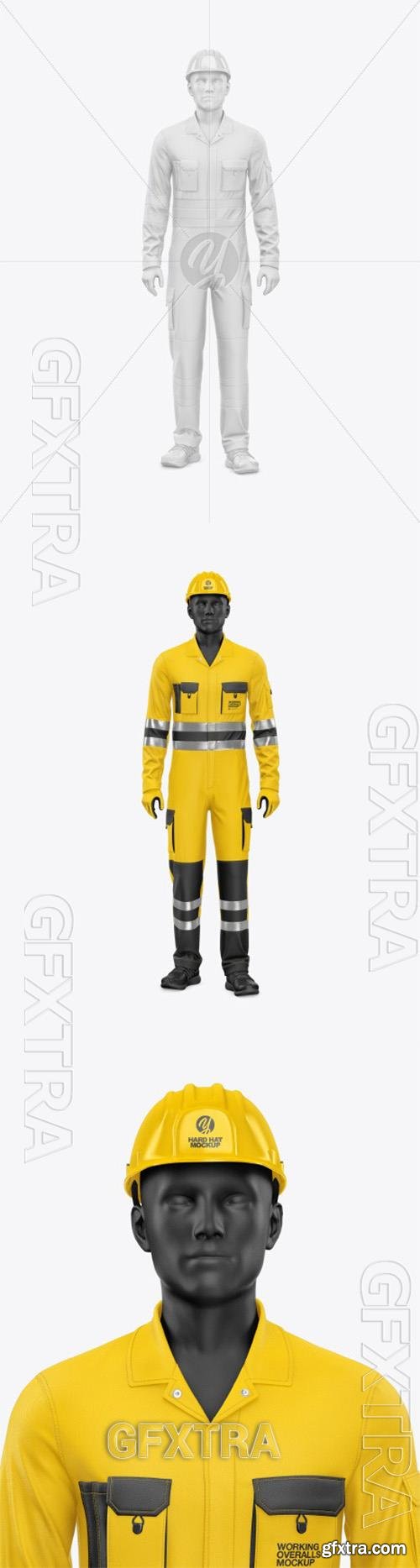 Working Overalls w/Mannequin Mockup 91019