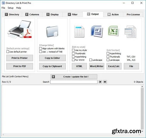 Directory List and Print Pro 4.37