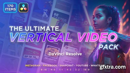 Videohive - The Ultimate Vertical Video Pack - DaVinci Resolve - 46022320