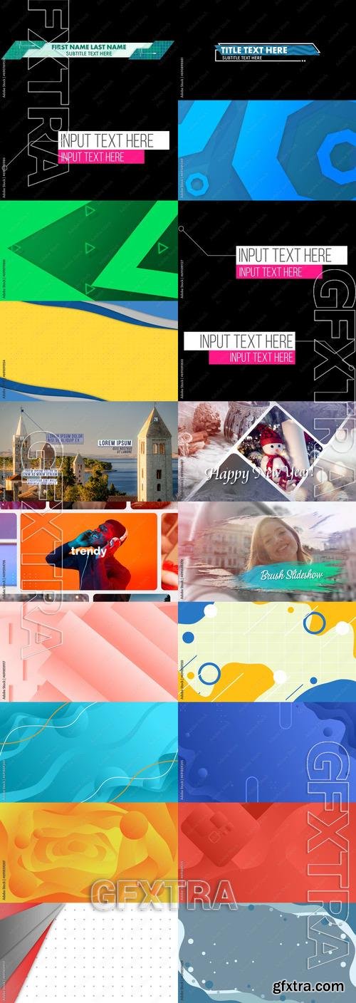 20 Video Effects and Elements for Premiere Pro by Adobestock Bundle 12