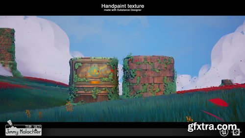 Artstation - Handpaint/Ghibli style Texture with Substance Designer 2020.1.2