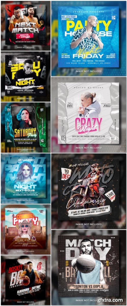 Flyer template in psd vol 28
