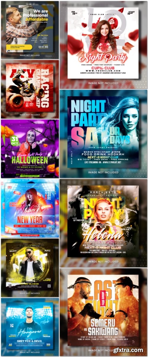 Flyer template in psd vol 29