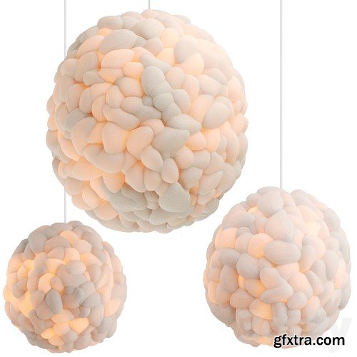 Popcorn and Cloud Lamp by Helen Loom