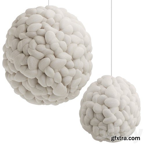 Popcorn and Cloud Lamp by Helen Loom