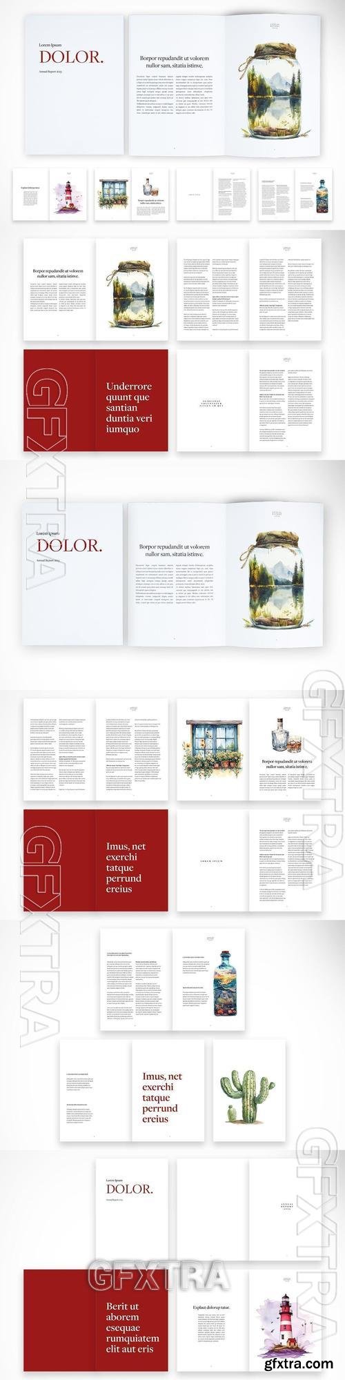 Elegant Annual Report Template EDYJAX6