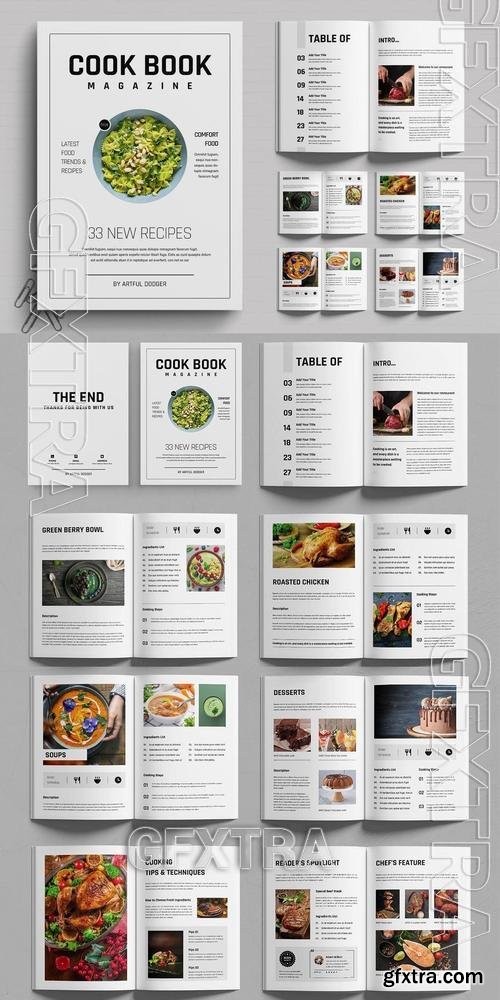 Modern Cook Book Magazine Template 9TLSFDB Modern Cook Book Magazine Template 9TLSFDB