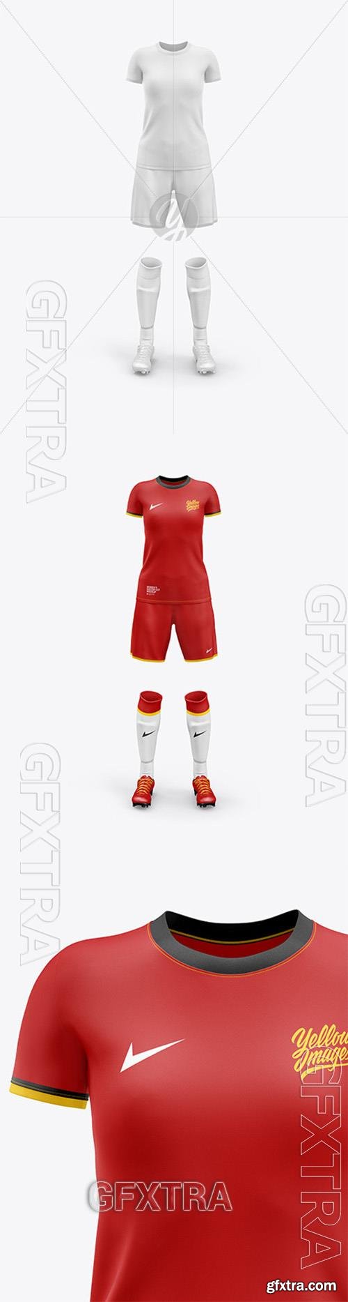 Womens Soccer Kit Mockup 75483 Womens Soccer Kit Mockup 75483