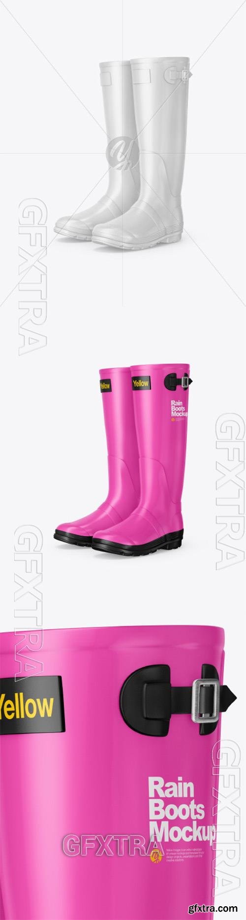 Matte Rain Boots Mockup 87871 Matte Rain Boots Mockup 87871