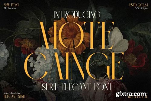 Mote Cainge - Serif Elegant Font