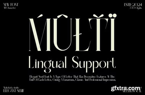 Mote Cainge - Serif Elegant Font