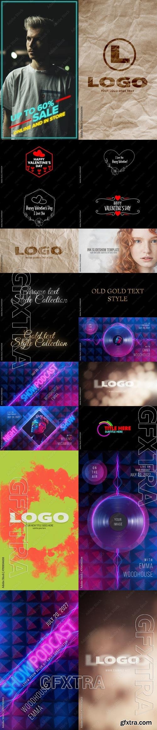 20 Video Effects and Elements for Premiere Pro by Adobestock Bundle 17