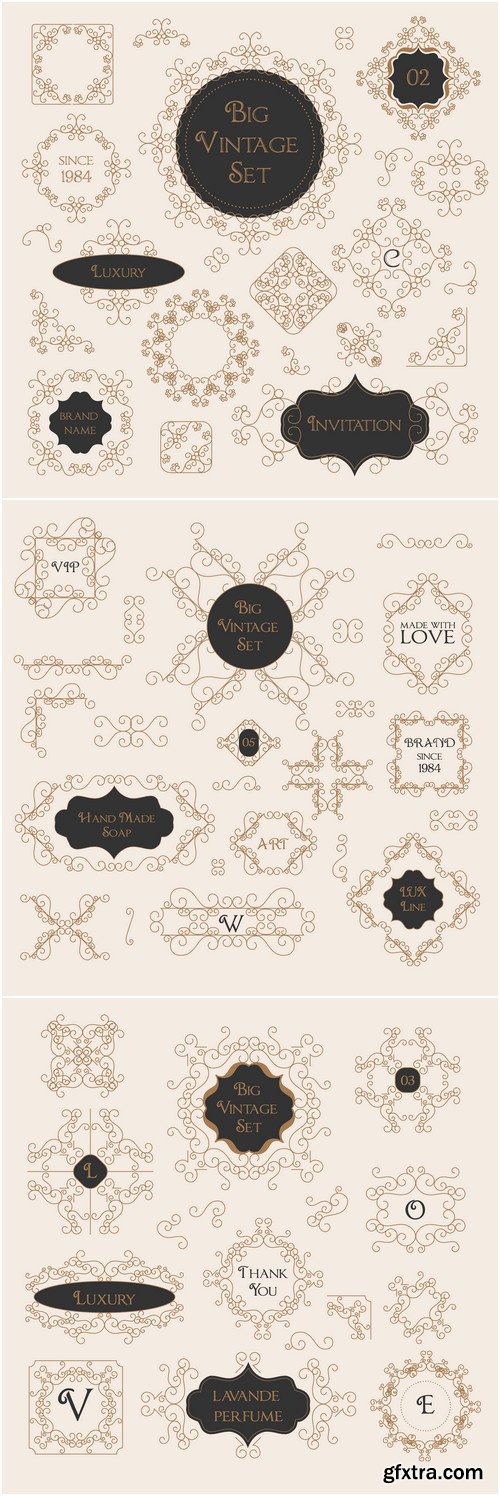 Design elements vector set 8