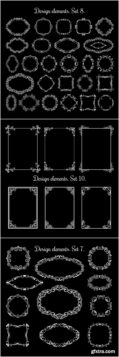 Design elements vector set 9