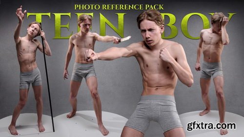Artstation - A Teen Boy Photo reference pack for artists 781 JPEGs noAI