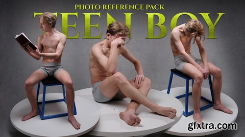 Artstation - A Teen Boy Photo reference pack for artists 781 JPEGs noAI