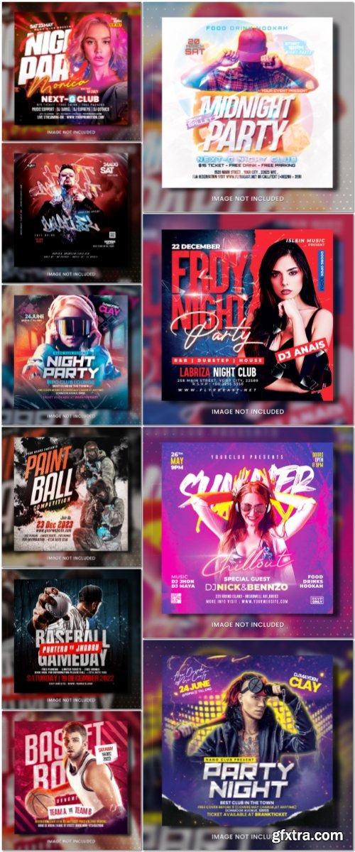 Flyer template in psd vol 32