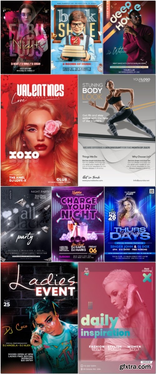 Flyer template in psd vol 35