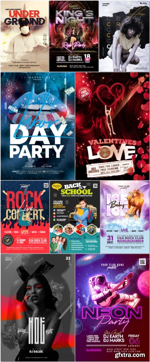 Flyer template in psd vol 37