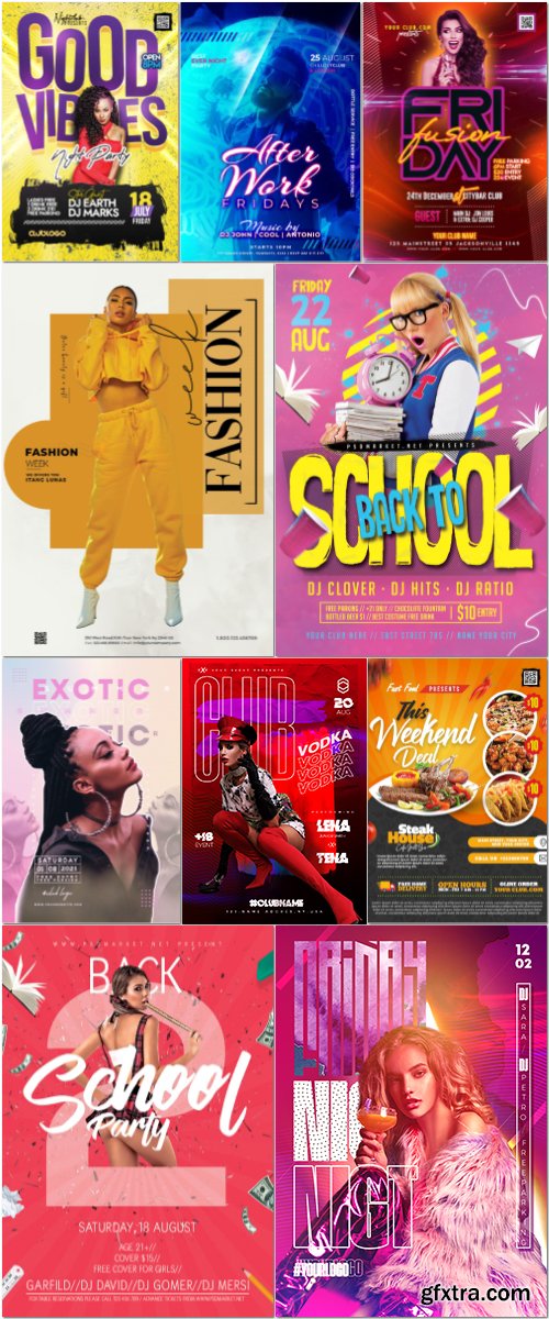 Flyer template in psd vol 36