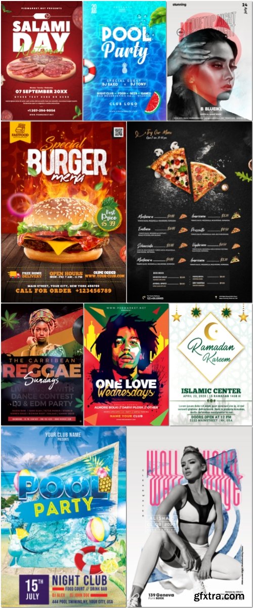 Flyer template in psd vol 38