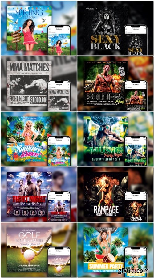 Flyer template in psd vol 42