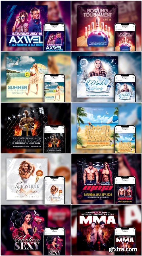 Flyer template in psd vol 44