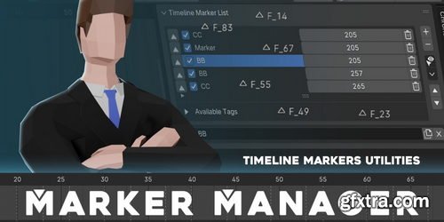 BlenderMarket - Marker Manager - Timeline Marker Utilities v1.0.0