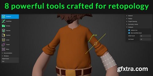 BlenderMarket - RetopoFlow Retopology Toolkit For Blender v4.0.2 Alpha