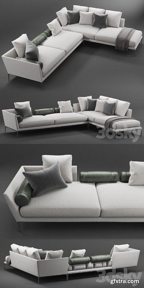 3dsky Pro - B&B italia Atoll sofa system