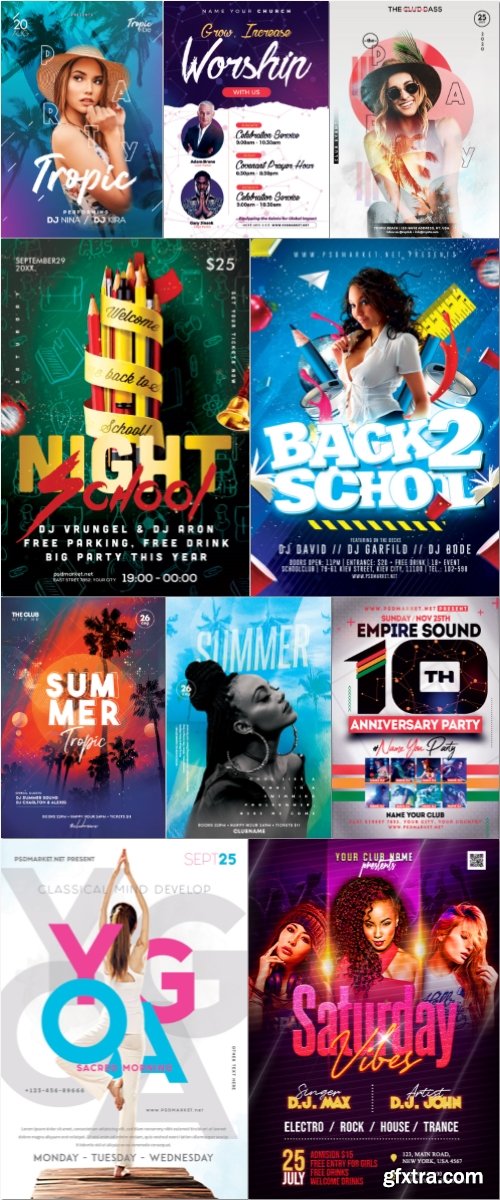 Flyer template in psd vol 46