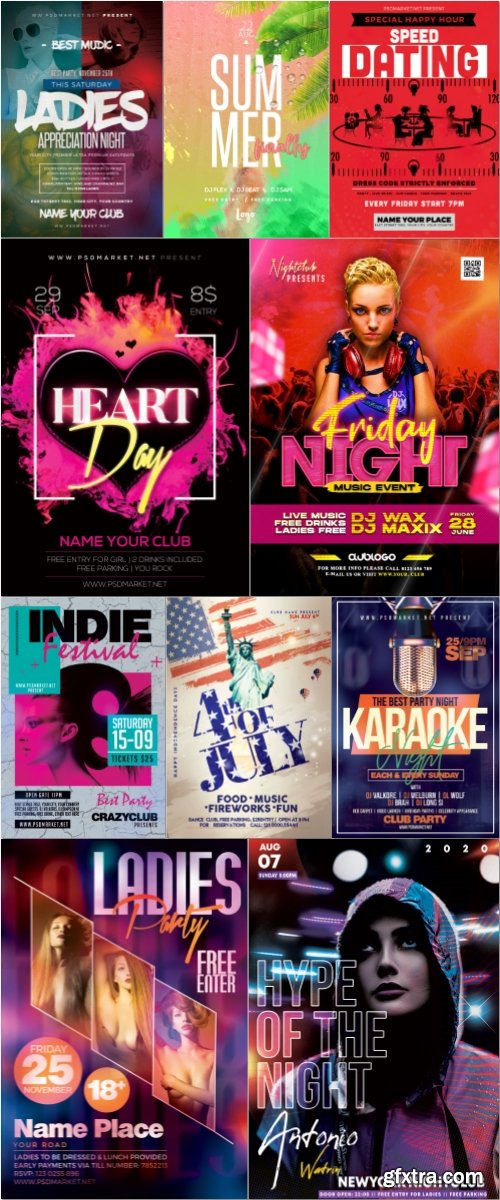 Flyer template in psd vol 49