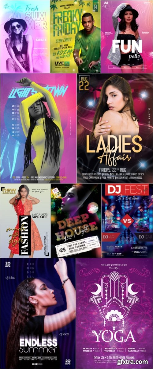 Flyer template in psd vol 50