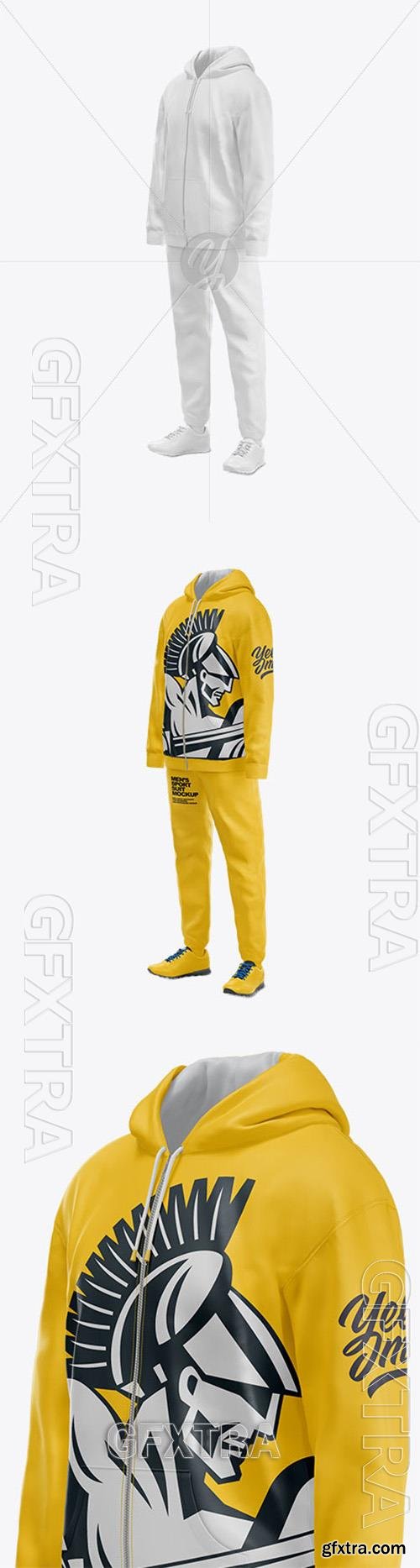 Mens Sport Suit Mockup Half Side View 75805